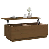 vidaXL Salontafel 100x50x35 cm massief grenenhout