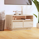 vidaXL TV Cabinet 60x35x37 cm Solid Pine Wood