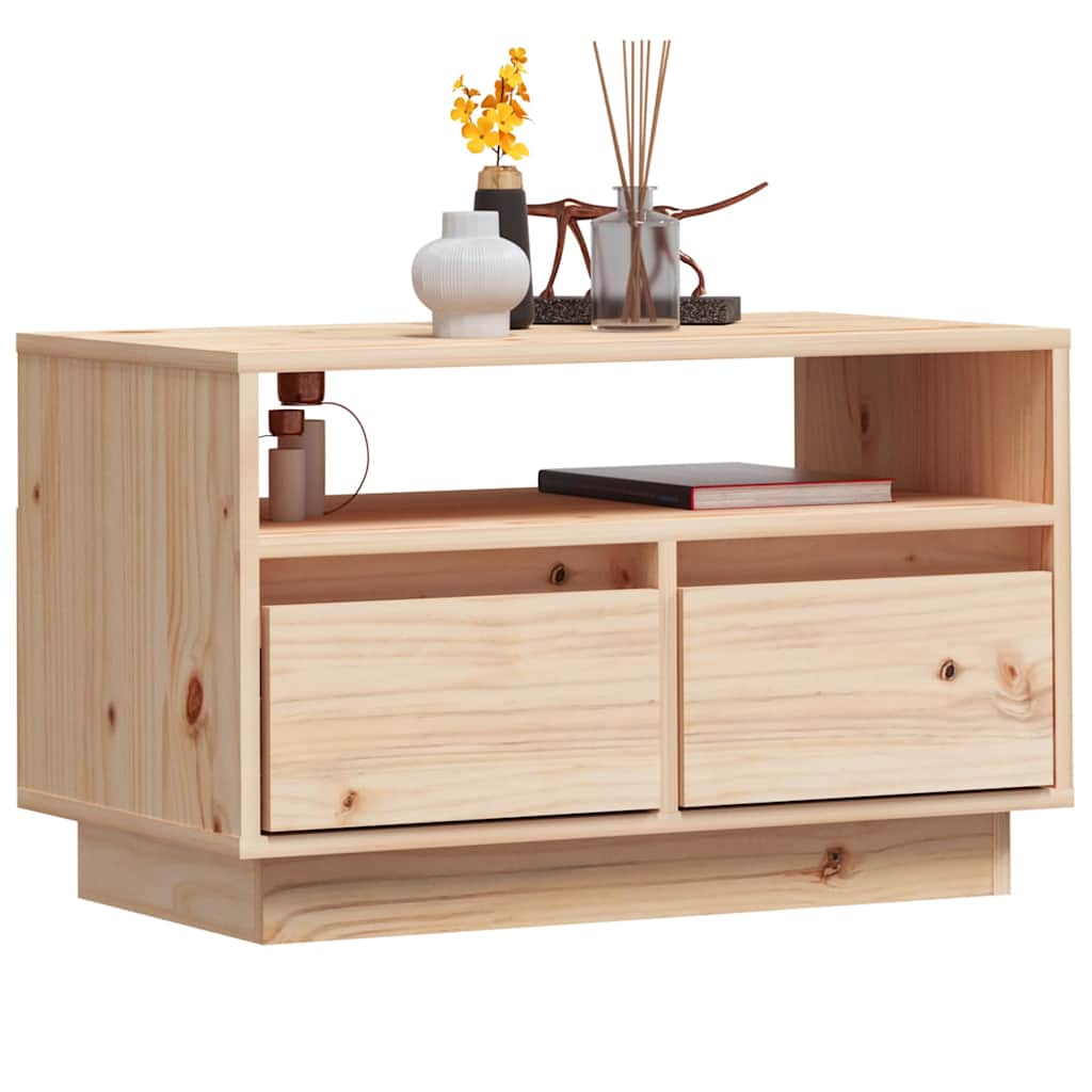vidaXL TV Cabinet 60x35x37 cm Solid Pine Wood