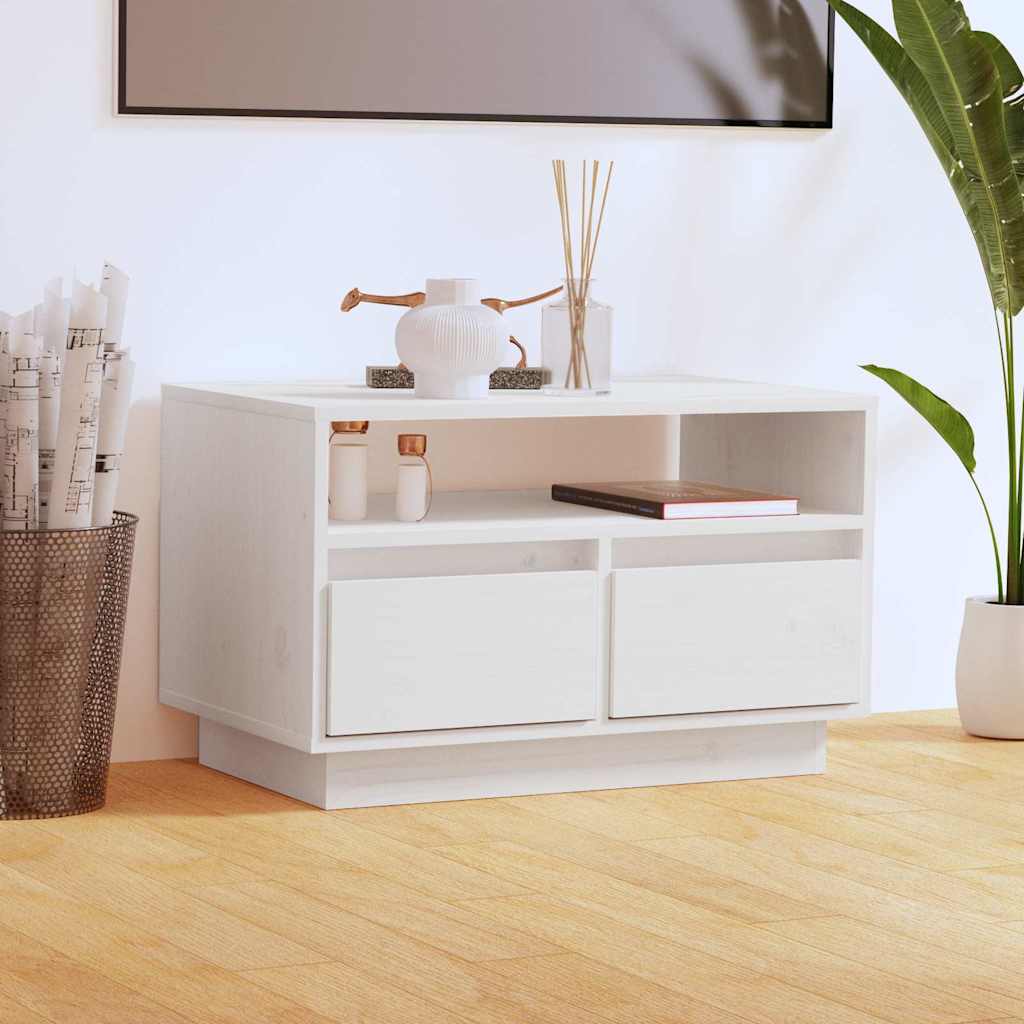 vidaXL TV Cabinet 60x35x37 cm Solid Pine Wood