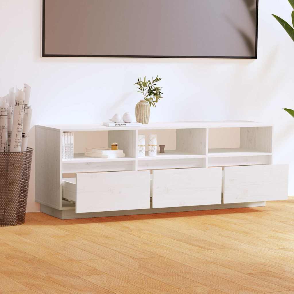 vidaXL Tv-meubel 140x37x50 cm massief grenenhout