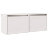 vidaXL Wandkasten 2 st 45x30x35 cm massief grenenhout