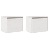 vidaXL Wandkasten 2 st 45x30x35 cm massief grenenhout