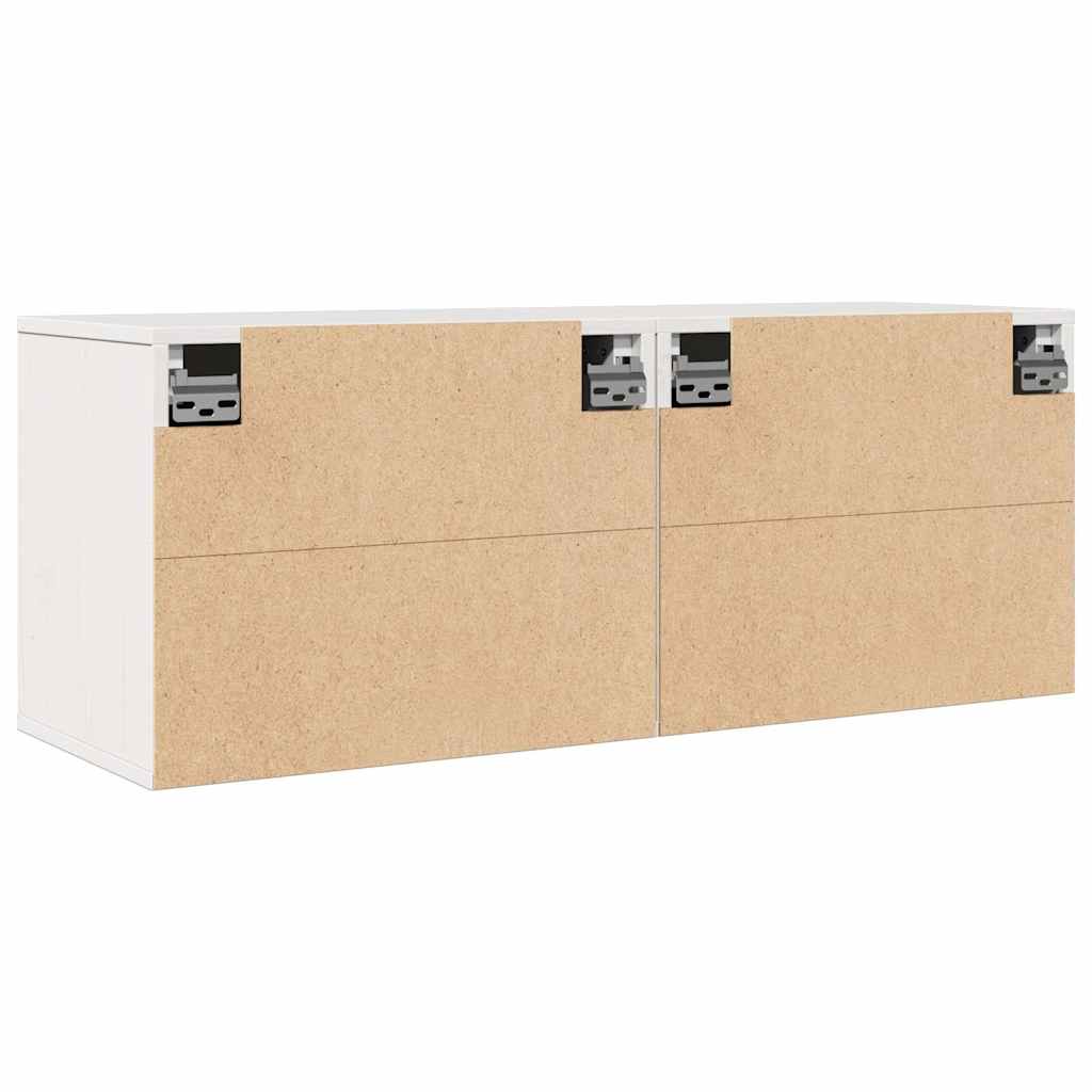 vidaXL Wandkasten 2 st 45x30x35 cm massief grenenhout