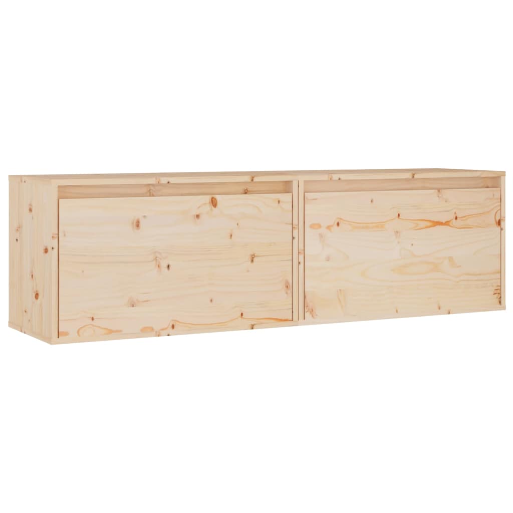 vidaXL Wandkast 60x30x35 cm massief grenenhout