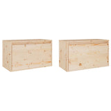 vidaXL Wandkast 60x30x35 cm massief grenenhout