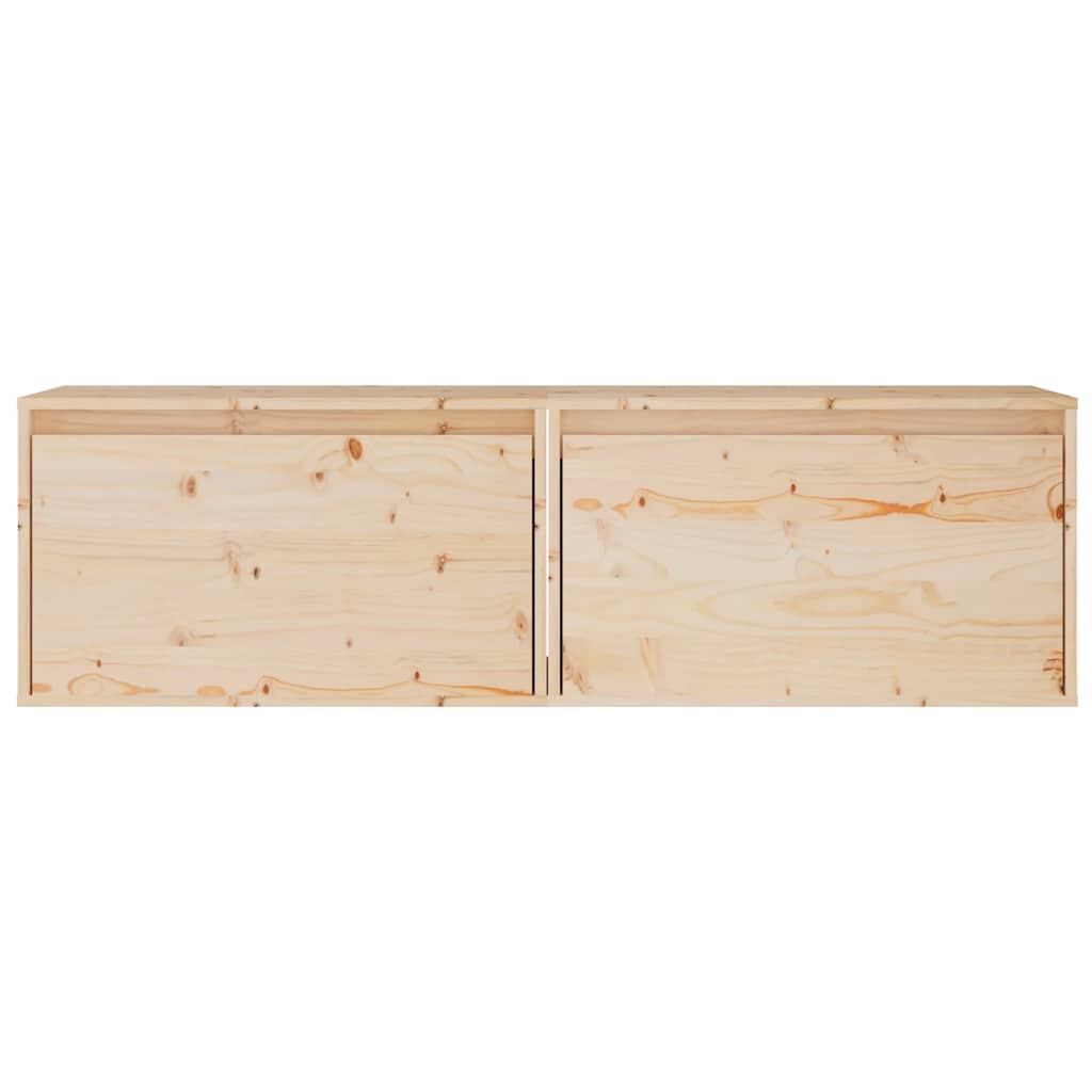 vidaXL Wandkast 60x30x35 cm massief grenenhout
