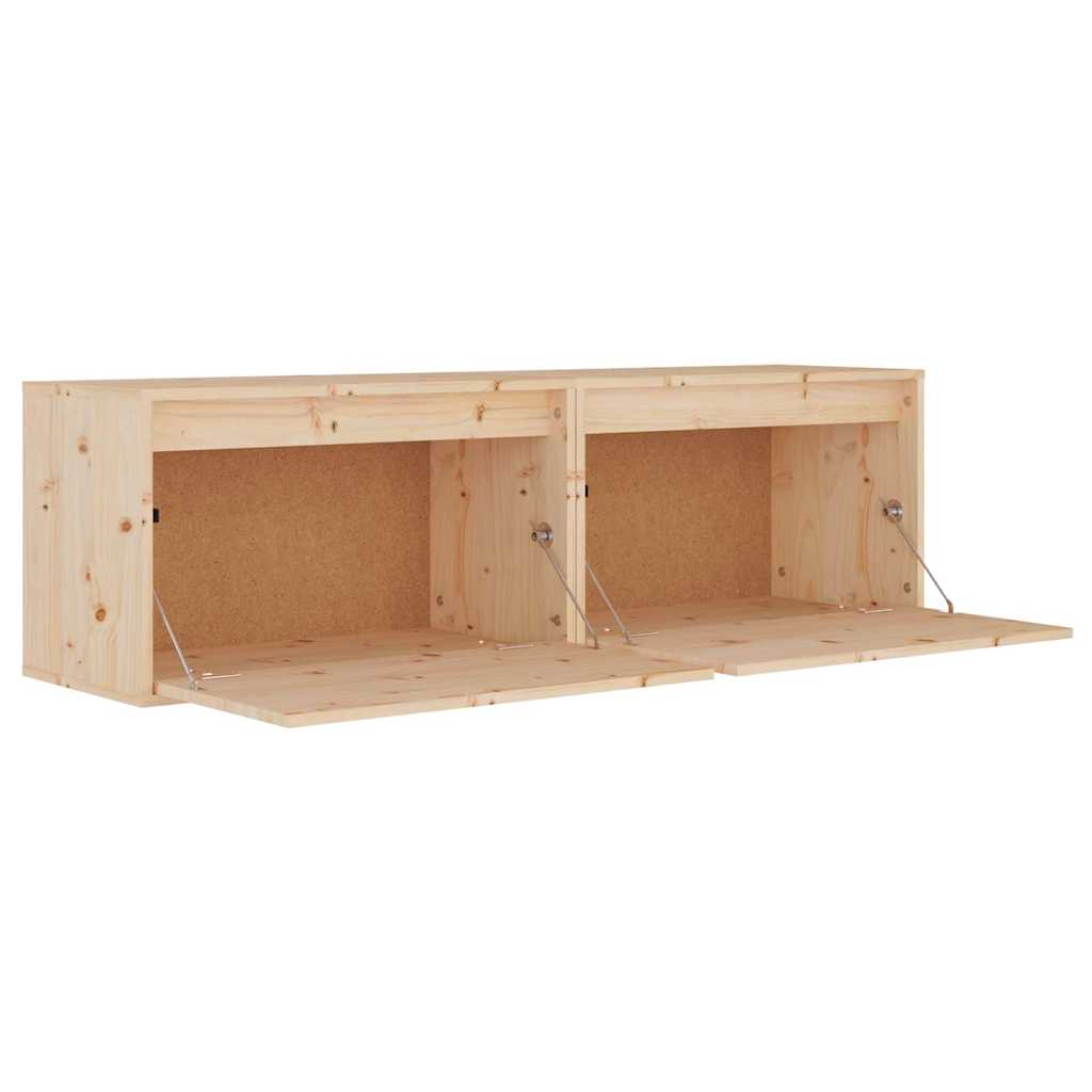 vidaXL Wandkast 60x30x35 cm massief grenenhout