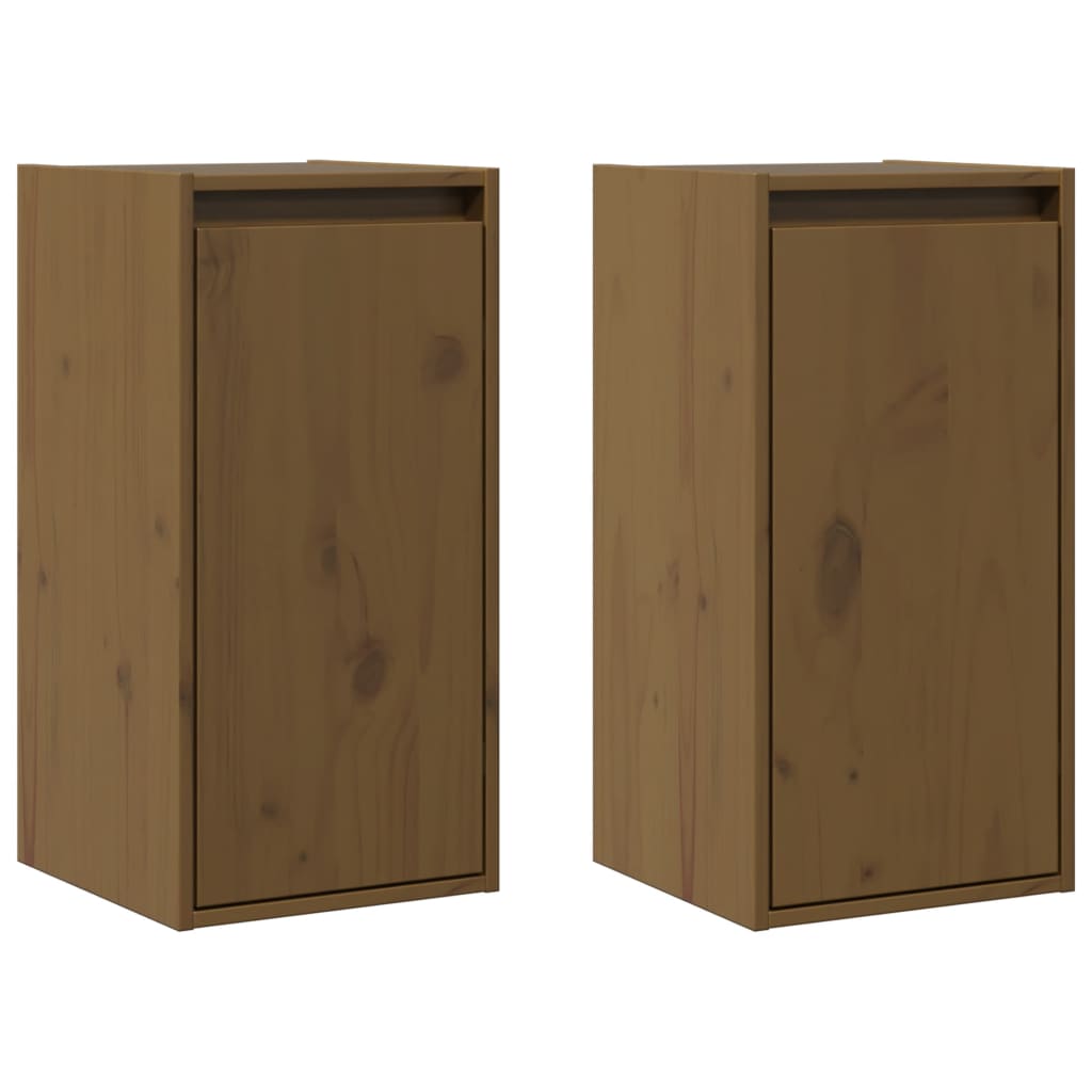 vidaXL Wandkast 30x30x60 cm massief grenenhout