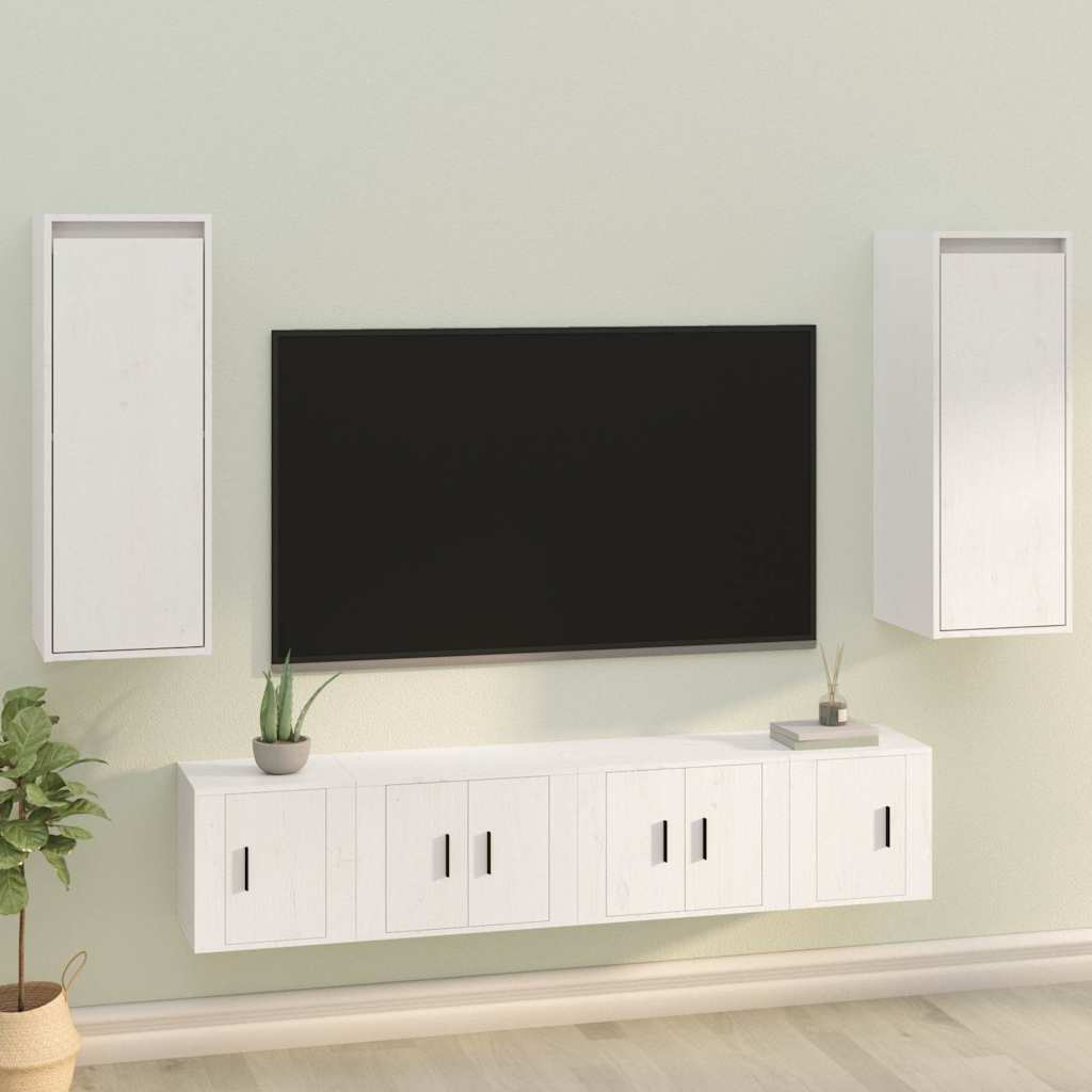 vidaXL Wandkast 30x30x80 cm massief grenenhout