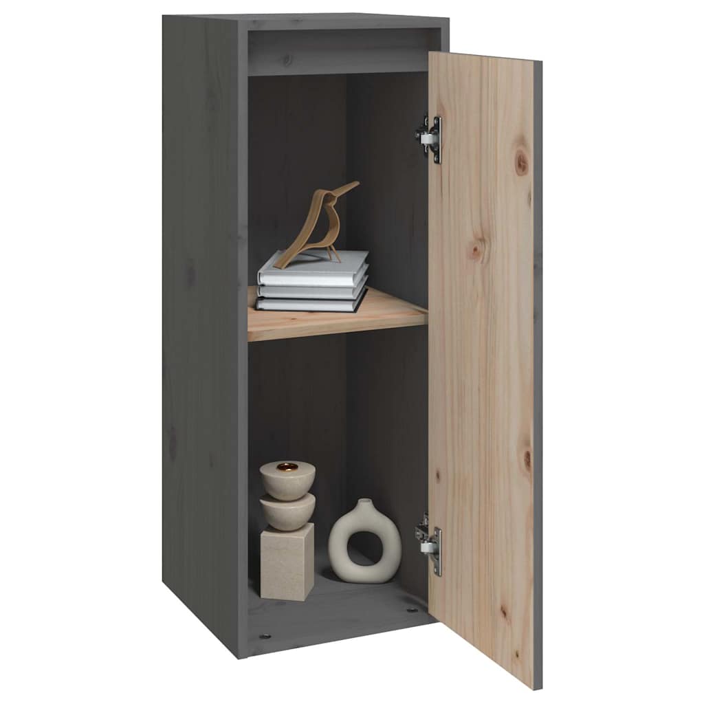 vidaXL Wandkast 30x30x80 cm massief grenenhout