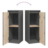 vidaXL Wandkast 30x30x80 cm massief grenenhout