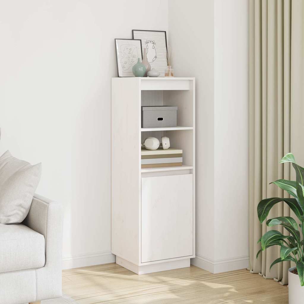 vidaXL Hoge kast 37x34x110 cm massief grenenhout
