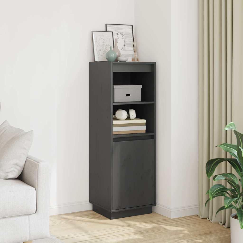 vidaXL Hoge kast 37x34x110 cm massief grenenhout