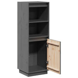 vidaXL Hoge kast 37x34x110 cm massief grenenhout