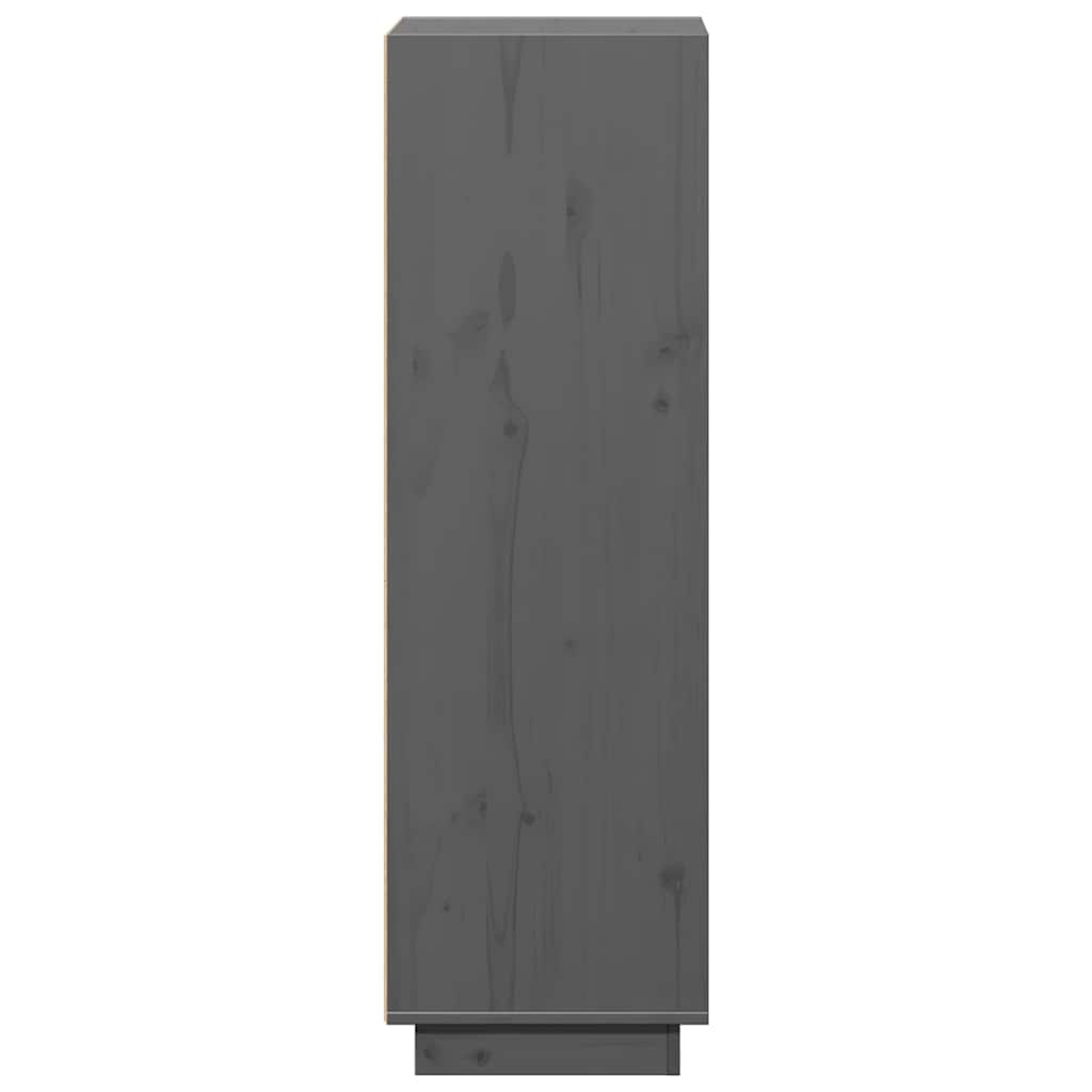 vidaXL Hoge kast 37x34x110 cm massief grenenhout