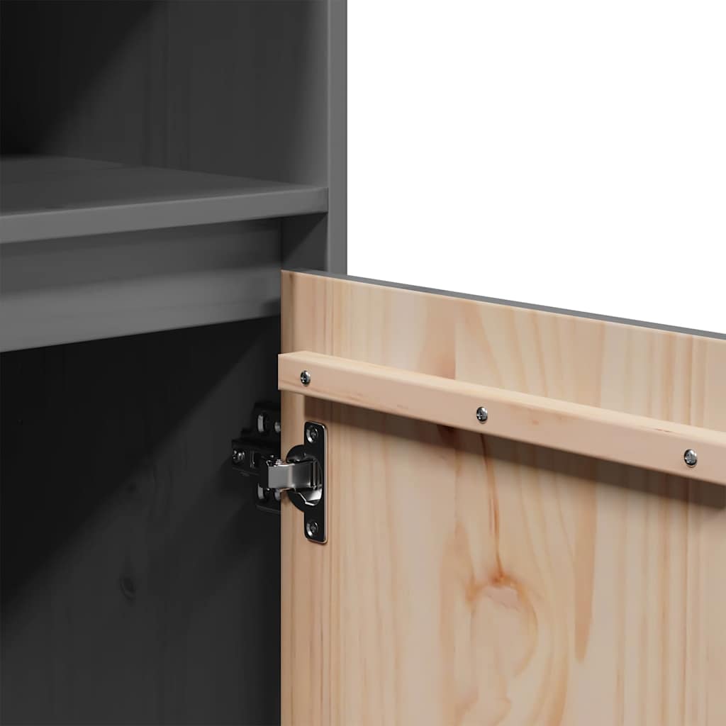 vidaXL Hoge kast 37x34x110 cm massief grenenhout