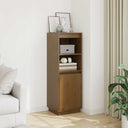 vidaXL Hoge kast 37x34x110 cm massief grenenhout