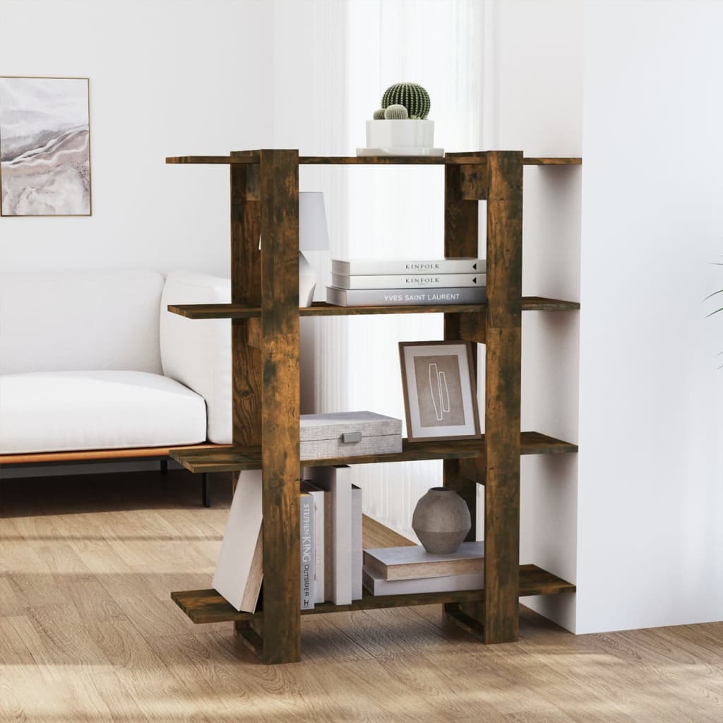 vidaXL Boekenkast/kamerscherm 100x30x123,5 cm wit