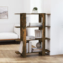 vidaXL Boekenkast/kamerscherm 100x30x123,5 cm wit