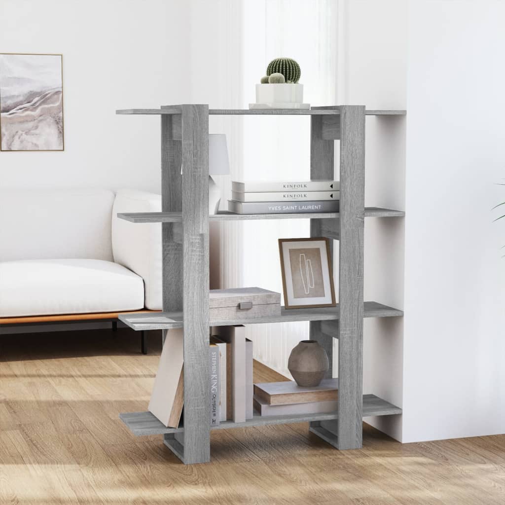 vidaXL Boekenkast/kamerscherm 100x30x123,5 cm wit