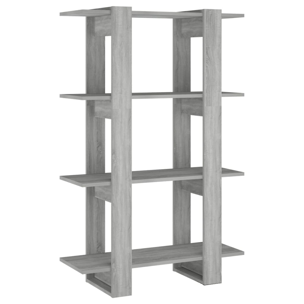 vidaXL Bookcase/Room Divider 80x30x123.5 cm White