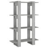 vidaXL Bookcase/Room Divider 80x30x123.5 cm White