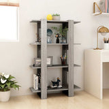 vidaXL Bookcase/Room Divider 80x30x123.5 cm White