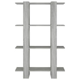 vidaXL Bookcase/Room Divider 80x30x123.5 cm White