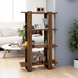 vidaXL Bookcase/Room Divider 80x30x123.5 cm White