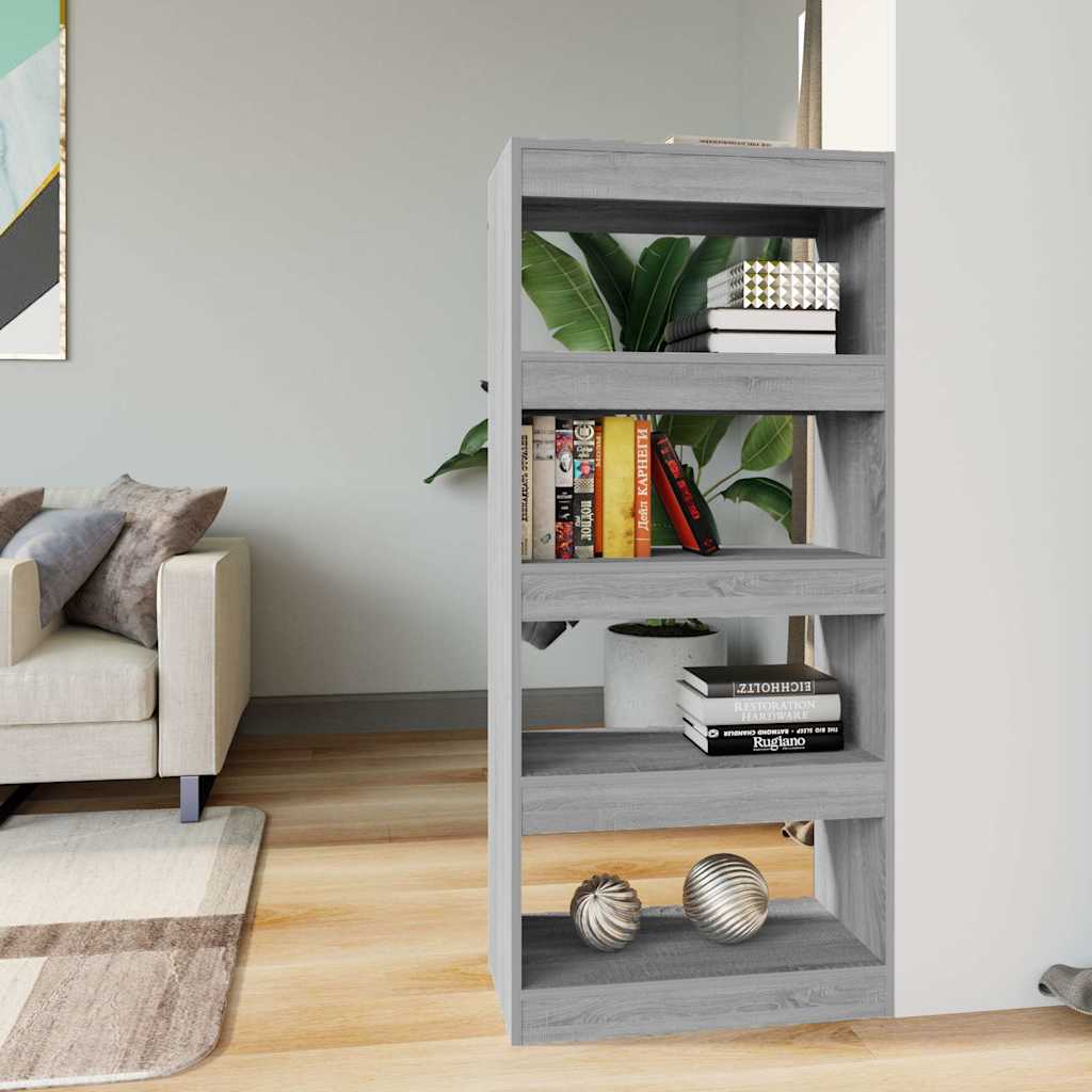 vidaXL Bookshelf/Room Divider 60x30x135 cm Engineered Wood White