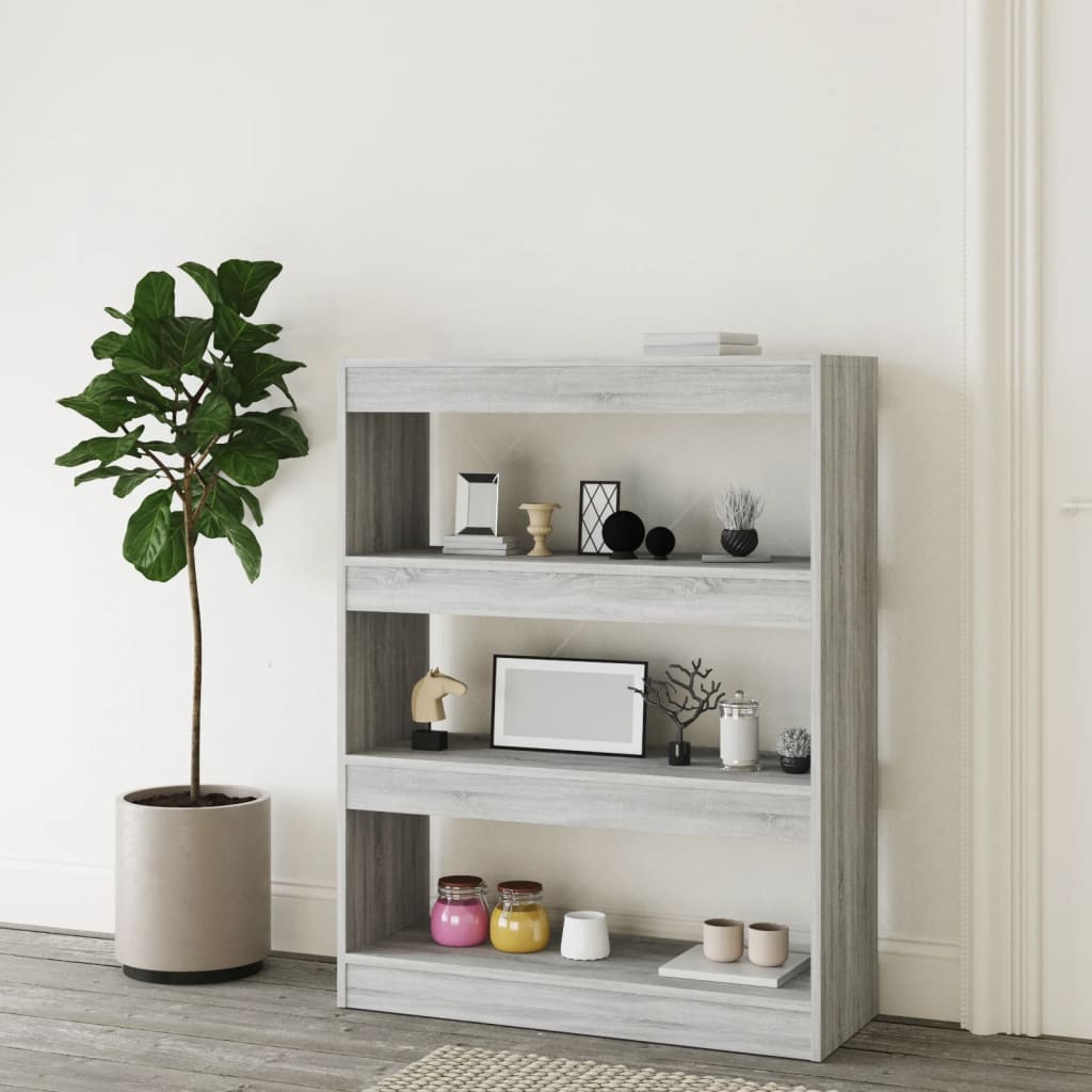 vidaXL Boekenkast/kamerscherm 80x30x103 cm spaanplaat wit