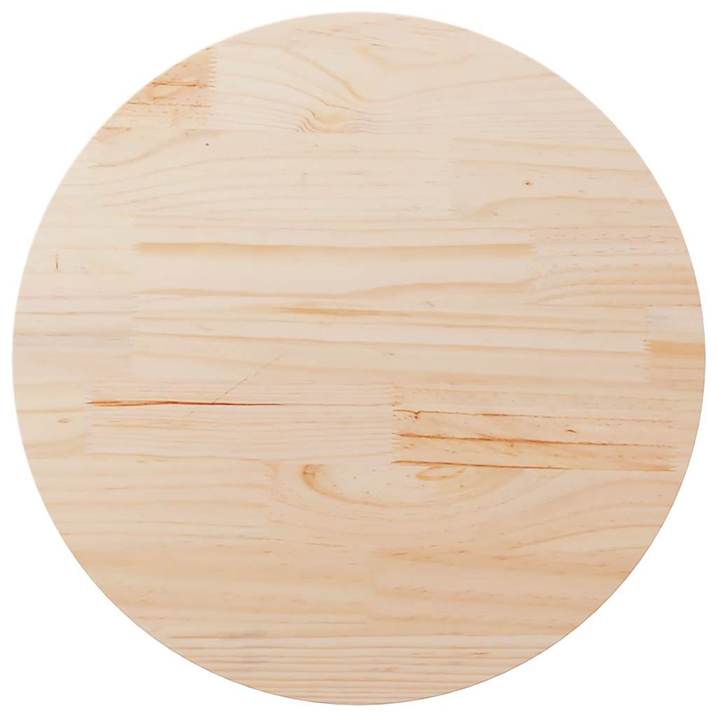 vidaXL Tafelblad Ø30x2,5 cm massief grenenhout