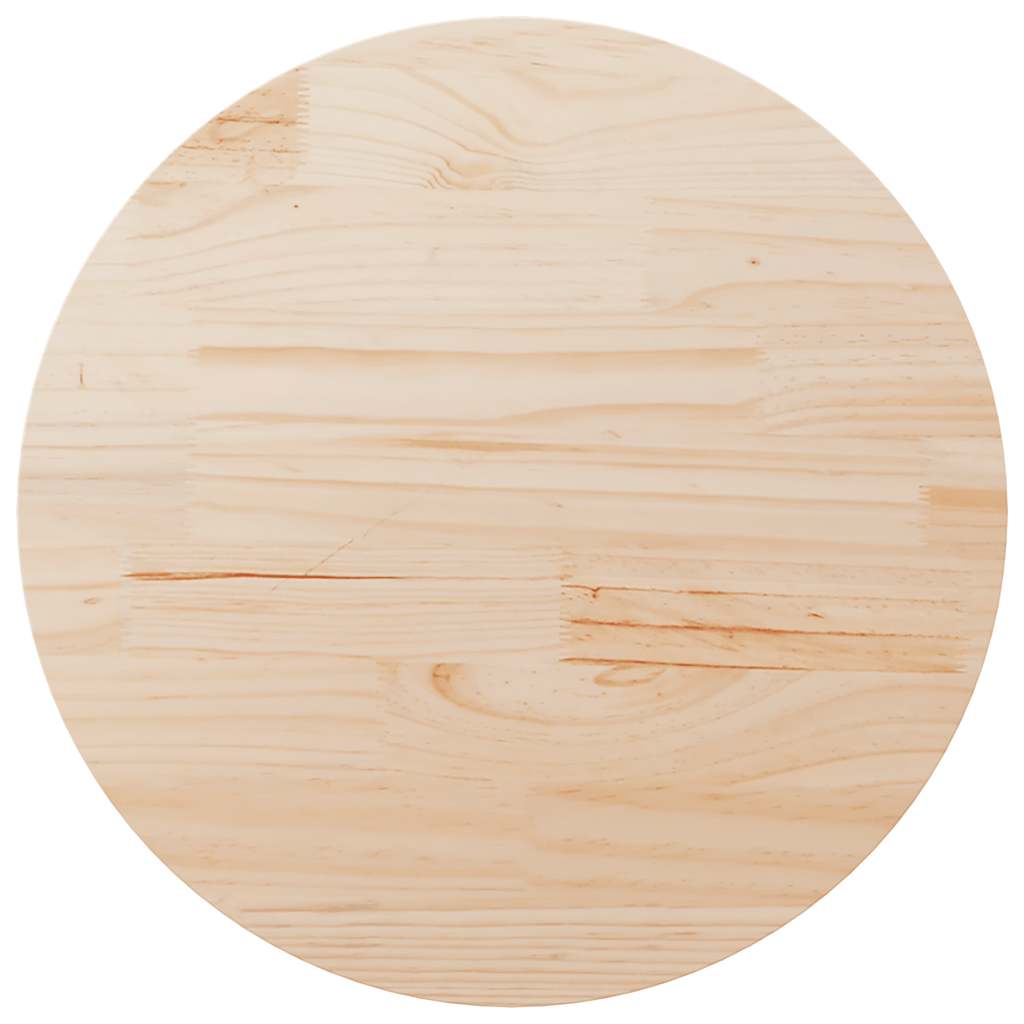 vidaXL Tafelblad Ø30x2,5 cm massief grenenhout