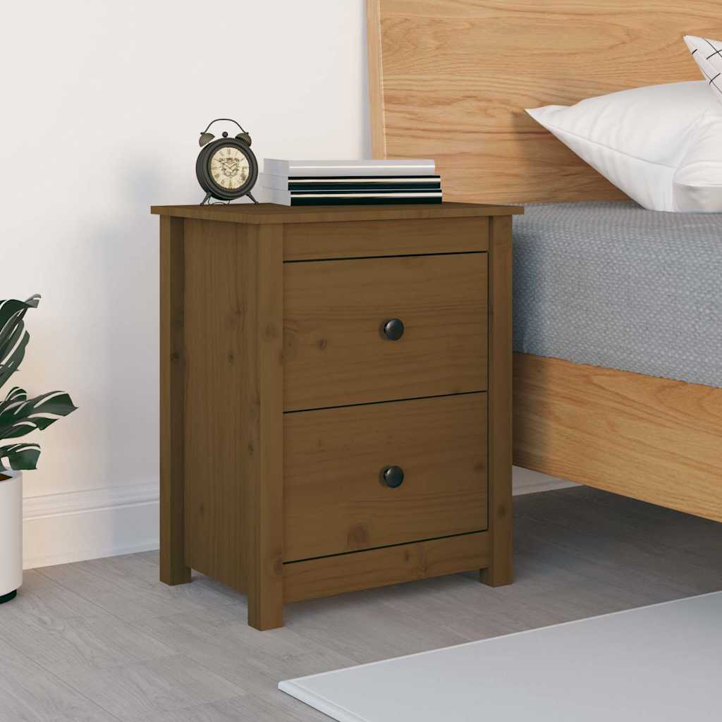 vidaXL Nachtkastje 50x35x61,5 cm massief grenenhout