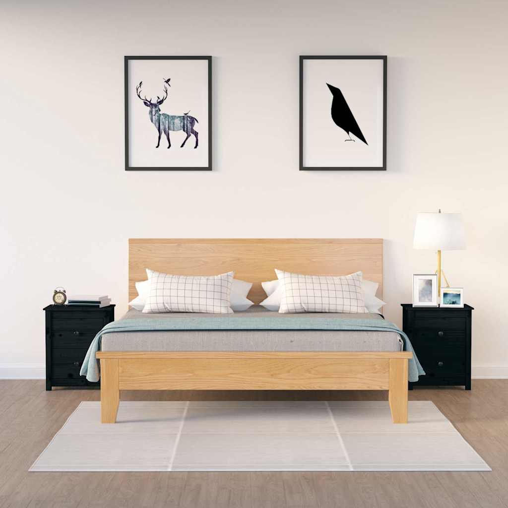 vidaXL Nachtkastje 50x35x61,5 cm massief grenenhout