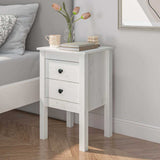 vidaXL Nightstand 40x35x61.5 cm solid pine wood