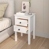 vidaXL Nightstand 40x35x61.5 cm solid pine wood