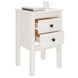 vidaXL Nightstand 40x35x61.5 cm solid pine wood