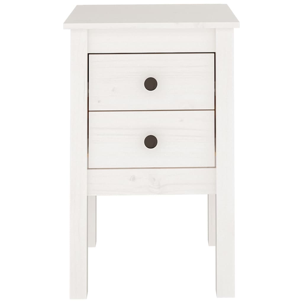 vidaXL Nightstand 40x35x61.5 cm solid pine wood