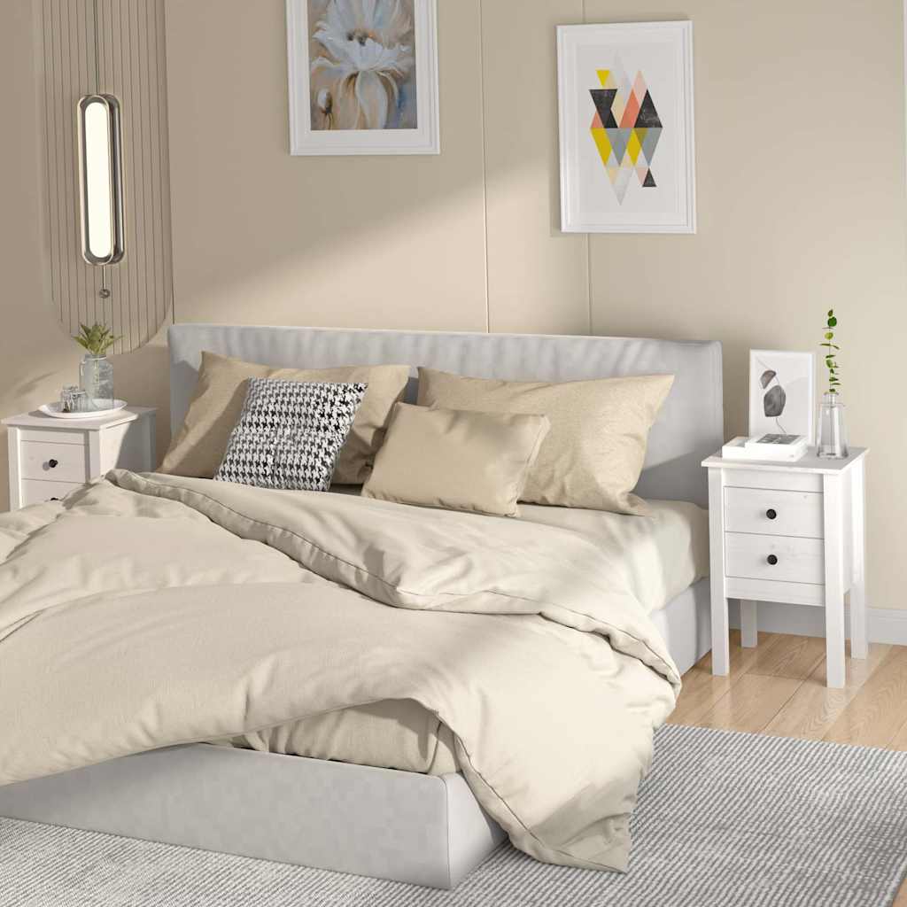 vidaXL Nightstand 40x35x61.5 cm solid pine wood