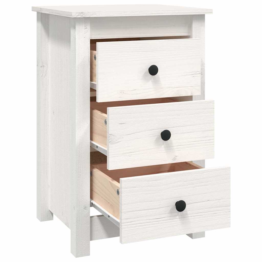 vidaXL Nachtkastje 40x35x61,5 cm massief grenenhout