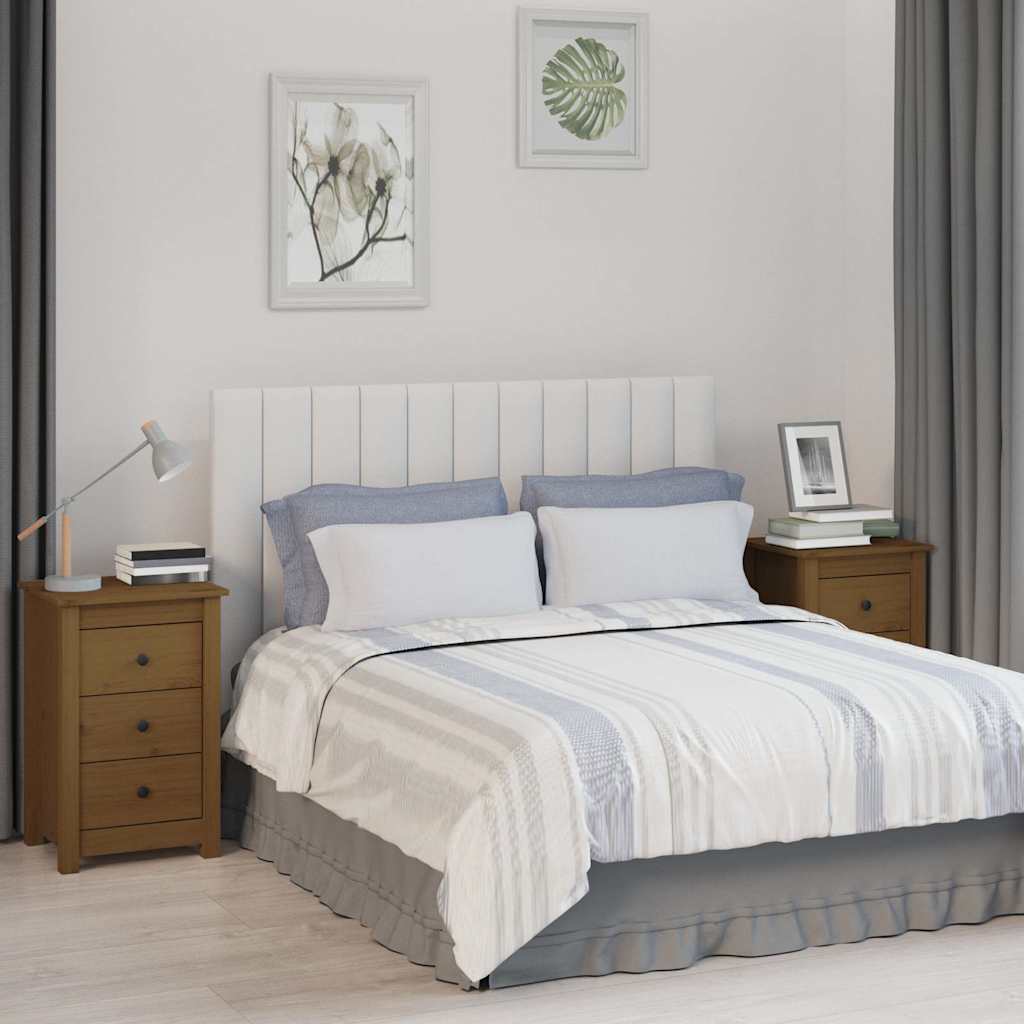 vidaXL Nachtkastje 40x35x61,5 cm massief grenenhout
