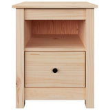 vidaXL Nachtkastje 40x35x49 cm massief grenenhout