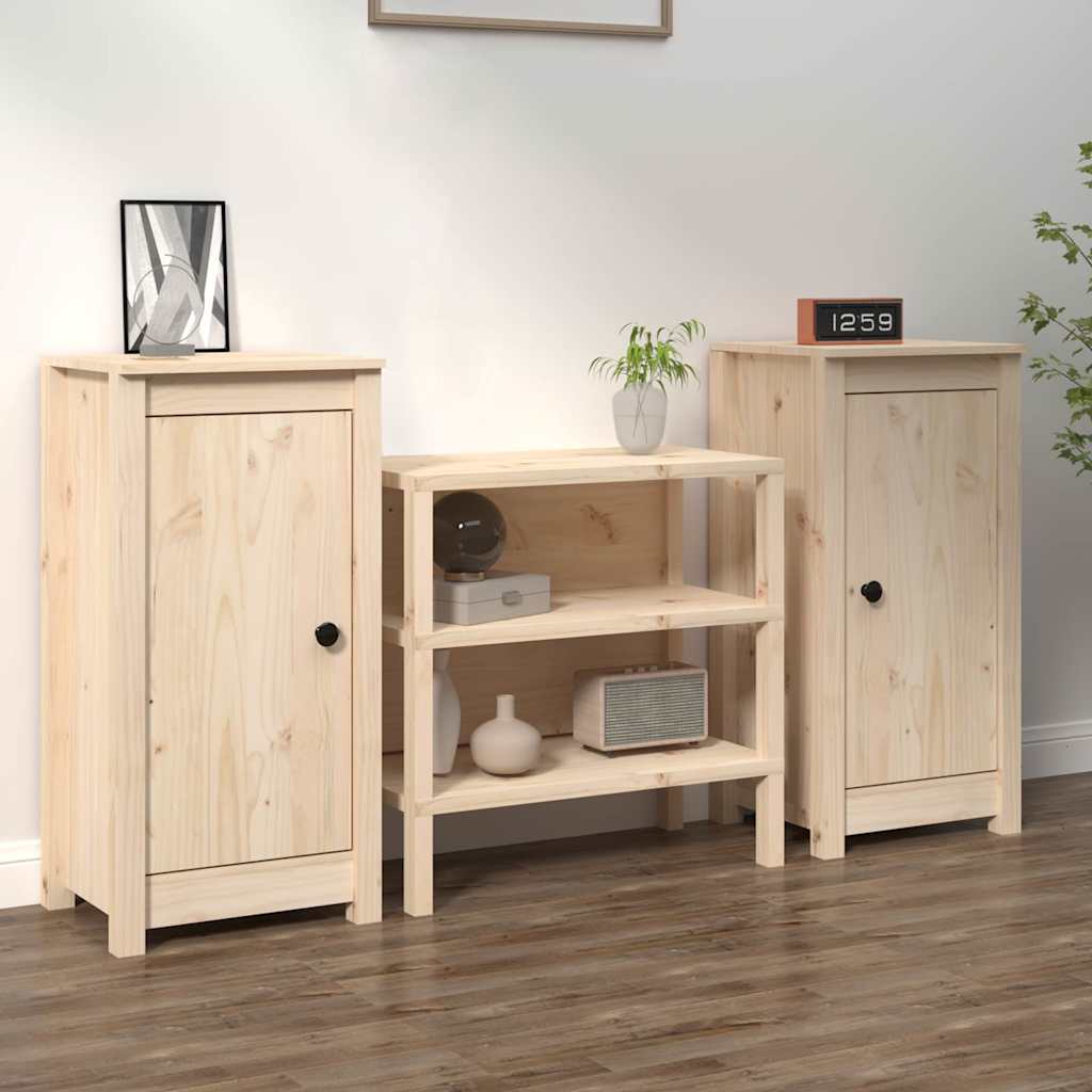 vidaXL Dressoir 70x35x80 cm massief grenenhout