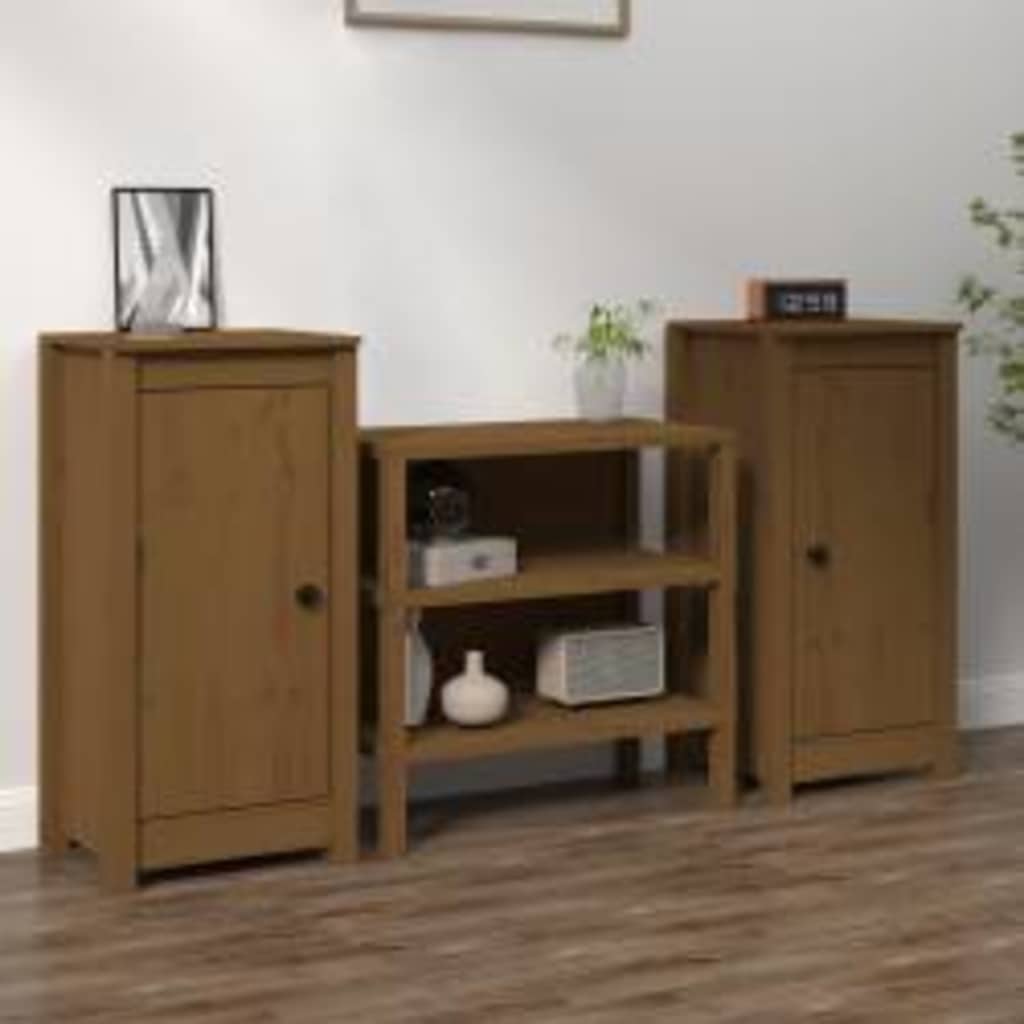 vidaXL Dressoir 70x35x80 cm massief grenenhout