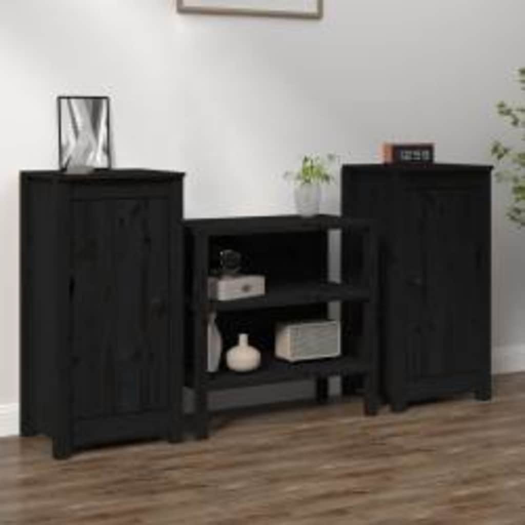 vidaXL Dressoir 70x35x80 cm massief grenenhout