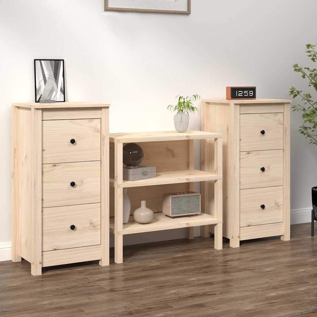 vidaXL Dressoir 70x35x80 cm massief grenenhout