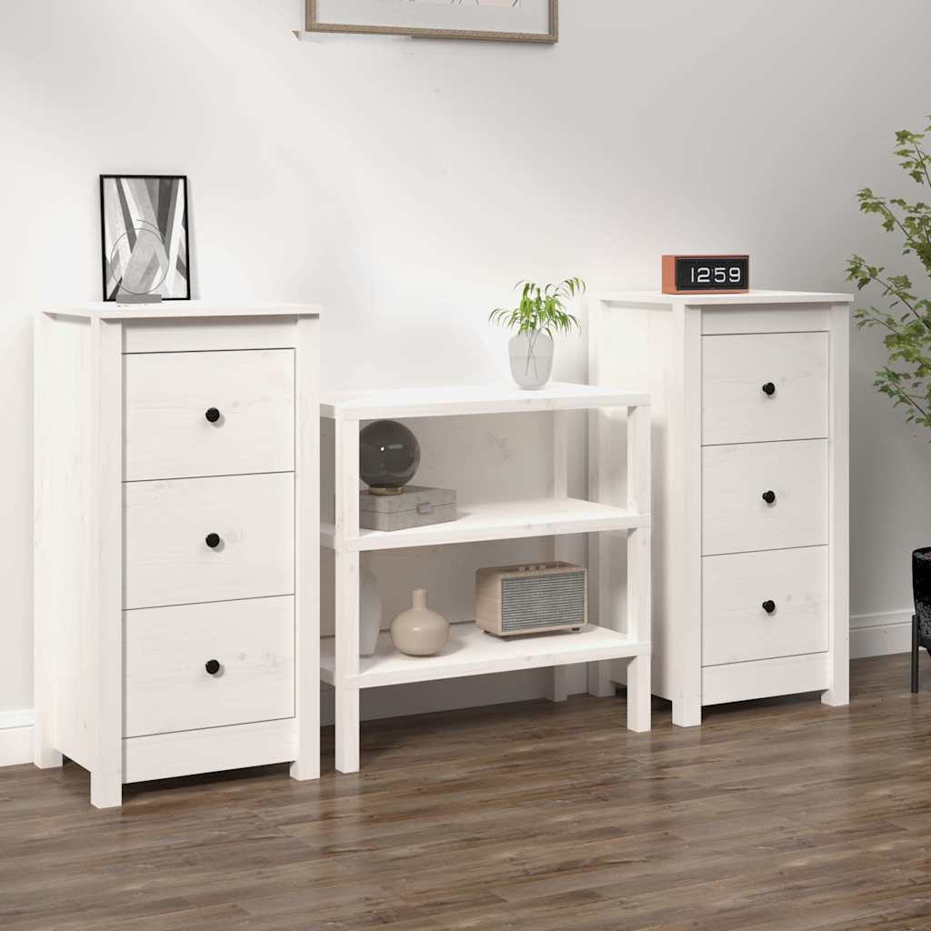 vidaXL Dressoir 70x35x80 cm massief grenenhout