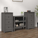 vidaXL Dressoir 70x35x80 cm massief grenenhout